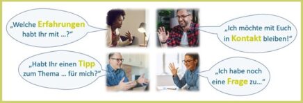 wirAUSBILDER Veranstaltungssituation; Ausbildende im Gespräch