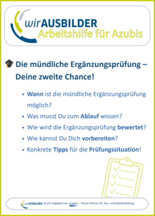 Arbeitshilfen für Azubis von wirAUSBILDER