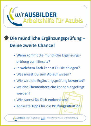 Arbeitshilfen für Azubis von wirAUSBILDER