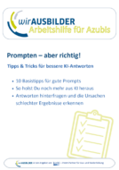 Arbeitshilfen für Azubis von wirAUSBILDER