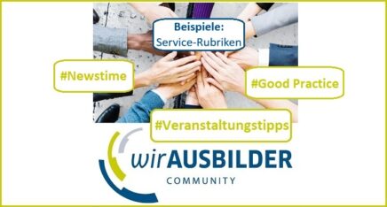 wirAUSBILDER Community Auszug Service Rubriken