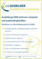 Checkliste für AUSBILDERINNEN zum Berufsbildungsbericht 2026